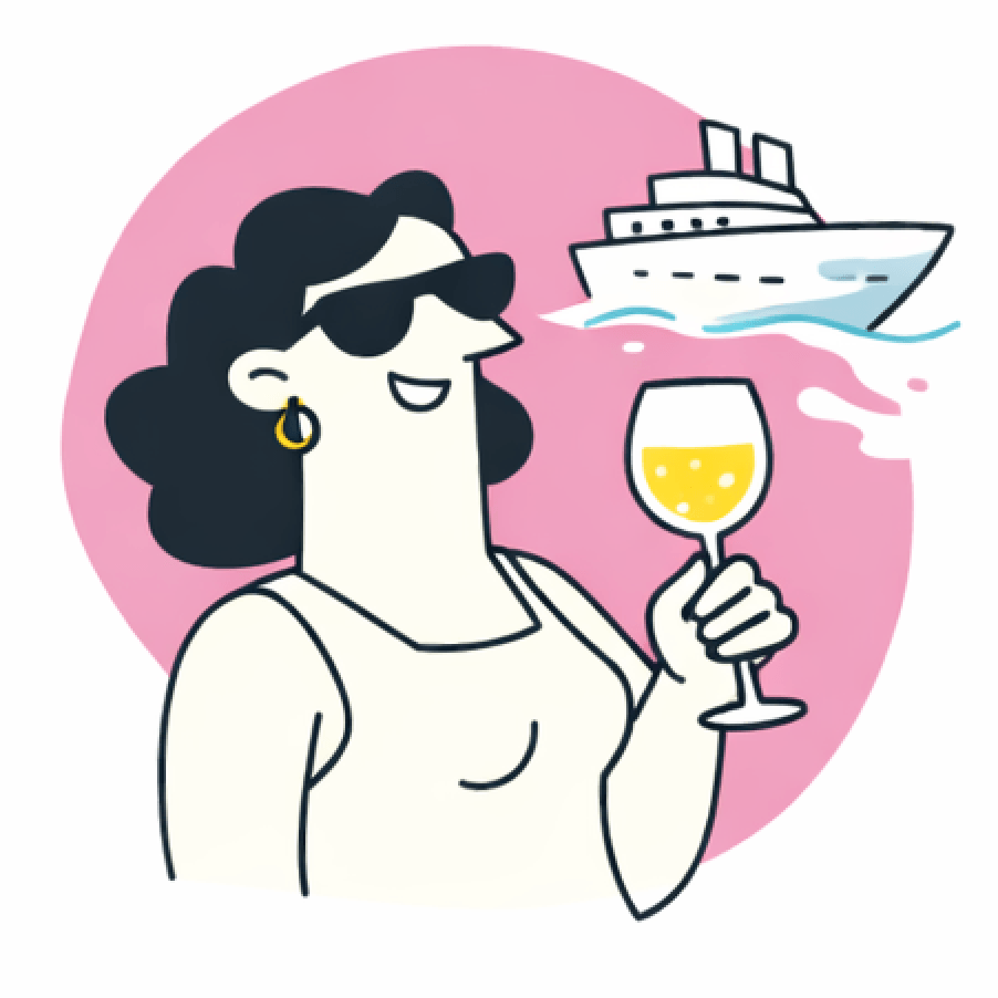 Fat FIRE — luxury retirement illustration